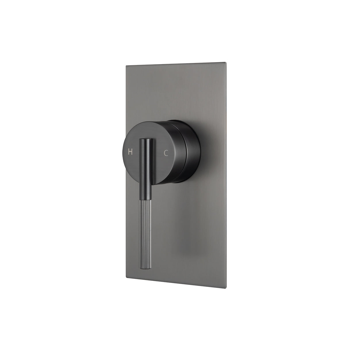 Upgrade your bathroom with the CADDENCE wall mixer in solid brass with gunmetal grey finish. Modern design and durable construction. Shop now!-Wall Mixer-Ezymall AU