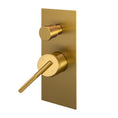 Load image into Gallery viewer, Upgrade your bathroom with the CADDENCE diverter mixer in solid brass with brushed brass gold finish. Modern design and durable construction. Shop now!-Diverter Mixer-Ezymall AU
