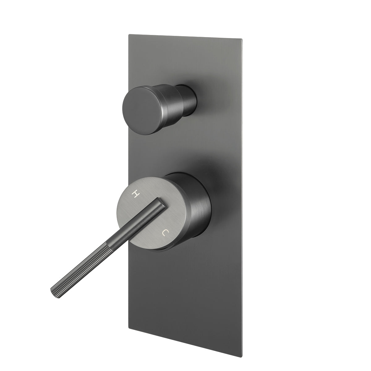 Upgrade your bathroom with the CADDENCE diverter mixer in solid brass with gunmetal grey finish. Modern design and durable construction. Shop now!-Diverter Mixer-Ezymall AU