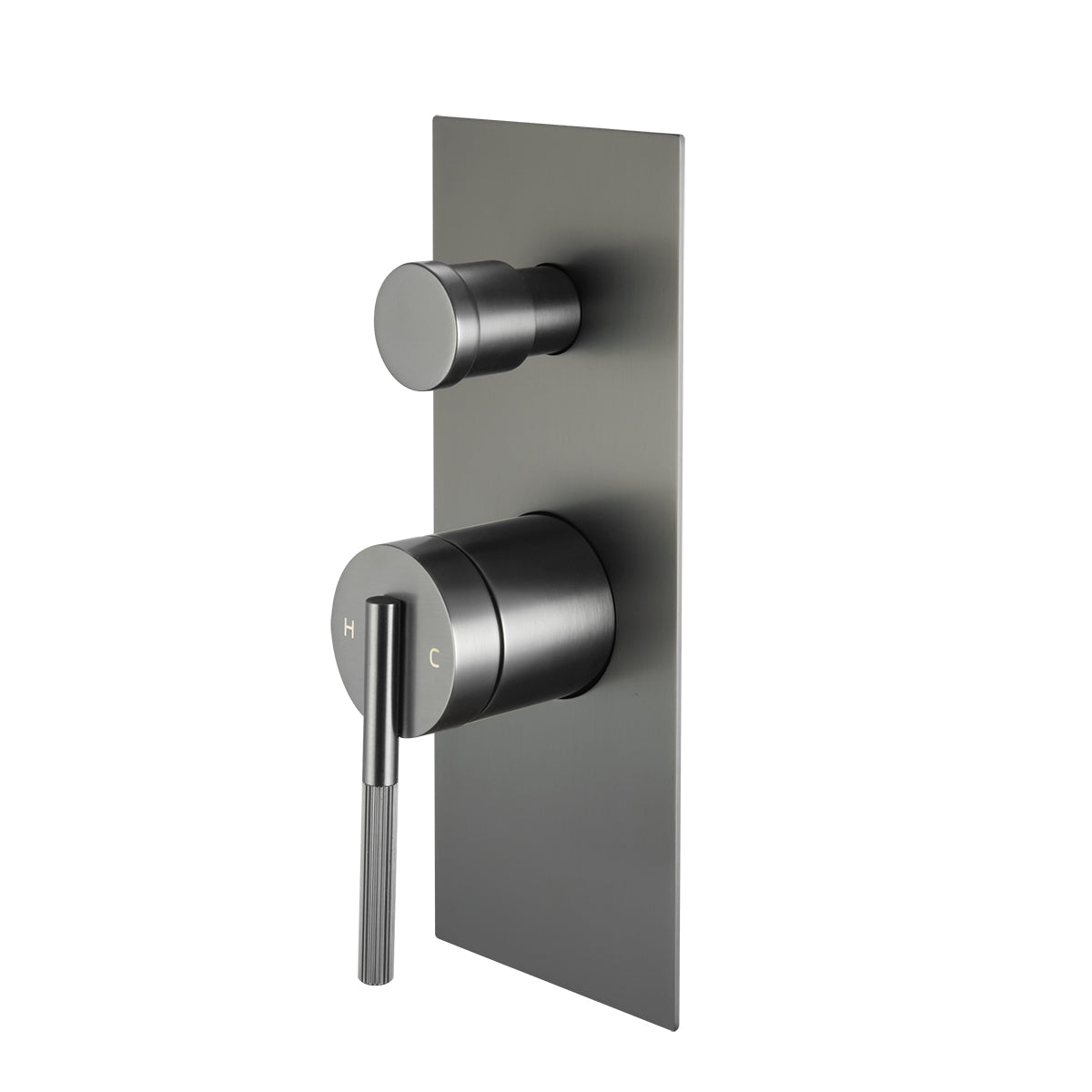Upgrade your bathroom with the CADDENCE diverter mixer in solid brass with gunmetal grey finish. Modern design and durable construction. Shop now!-Diverter Mixer-Ezymall AU