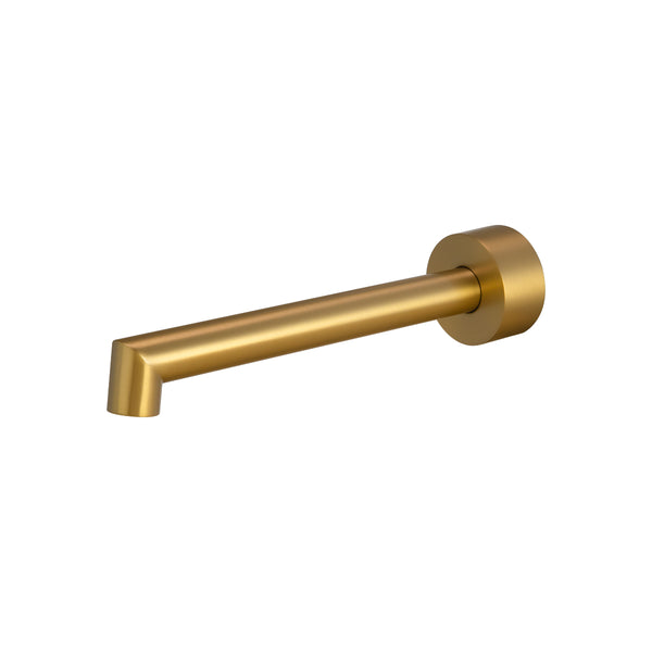Buy CADDENCE Spout in Solid Brass with Brushed Brass Gold finish. Modern design and durable construction. Upgrade your basin today!-Spout-Ezymall AU