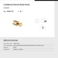 Load image into Gallery viewer, Organize your space with the CADDNECE robe hook in gunmetal grey. Made from stainless steel, this hook offers durability and a modern aesthetic. Perfect for any bathroom or closet. Shop now!-Robe Hook-Ezymall AU
