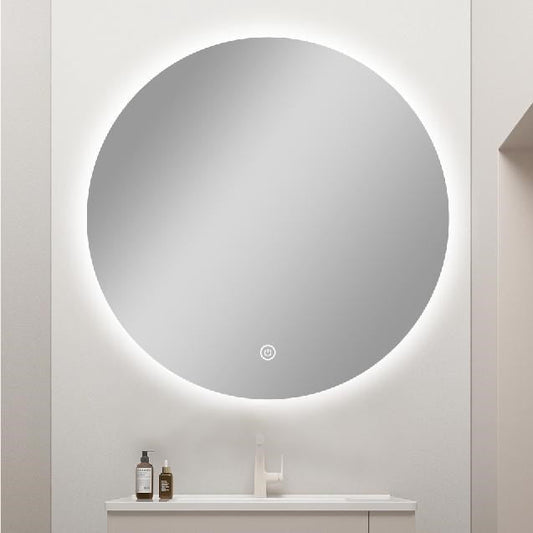 Carysil round LED bathroom mirror product view