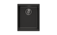 Load image into Gallery viewer, The Carysil Enigma Black Granite Stone Sink offers a modern look. Measuring 370x460x220mm, this single bowl sink is a stylish and durable addition to your kitchen. Shop now!-Kitchen Sink-Ezymall AU
