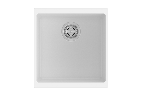 The Carysil Enigma White Granite Stone Sink offers a modern look. Measuring 430x460x200mm, this single bowl sink is a stylish and durable addition to your kitchen. Shop now!-Kitchen Sink-Ezymall AU