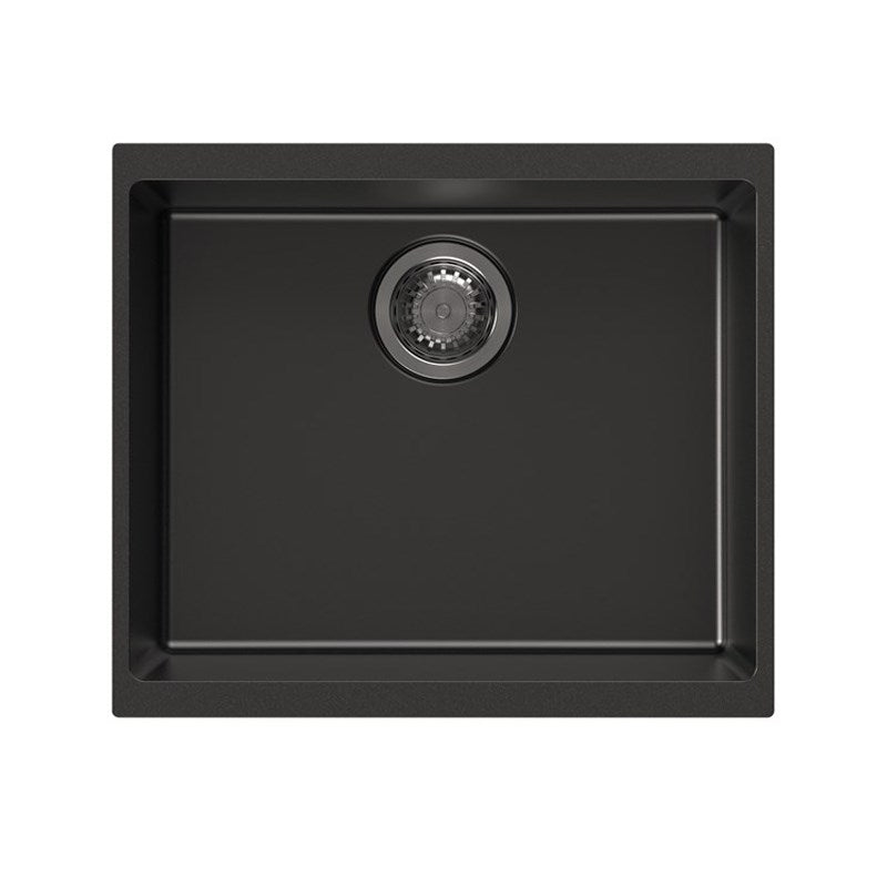 Upgrade your kitchen with the Carysil Enigma Granite Stone Single Bowl Sink in black. Compact size: 530x460x220mm. Durable and stylish. Buy now at Ezymall!-Kitchen Sink-Ezymall AU