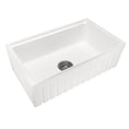 Load image into Gallery viewer, Premium 762mm Carysil fireclay sink in Snova White. Deep single bowl design with chopping board, sink grid and durable fireclay construction.-Kitchen Sink-Ezymall AU
