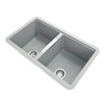 Load image into Gallery viewer, Enhance your kitchen with the Carysil Granite Double Bowl Kitchen Sink in Concrete Grey. Measuring 824x481x241mm, this sink offers both style and functionality. Shop now at Ezymall for fast delivery across Australia.-Kitchen Sink-Ezymall AU
