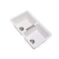 Load image into Gallery viewer, Upgrade your kitchen with the Carysil granite double bowl kitchen sink in white (824x481x241mm). Made from durable granite, this sink combines style and functionality. Perfect for any modern kitchen. Shop now!-Kitchen Sink-Ezymall AU
