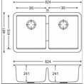 Load image into Gallery viewer, Upgrade your kitchen with the Carysil granite double bowl kitchen sink in white (824x481x241mm). Made from durable granite, this sink combines style and functionality. Perfect for any modern kitchen. Shop now!-Kitchen Sink-Ezymall AU
