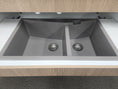Load image into Gallery viewer, Enhance your kitchen with the Carysil Granite Double Bowl Kitchen Sink in Concrete Grey. Measuring 800x500mm, this sink offers both style and functionality. Shop now at Ezymall for fast delivery across Australia.-Kitchen Sink-Ezymall AU

