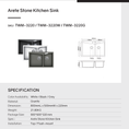 Load image into Gallery viewer, Upgrade your kitchen with the Carysil Granite Double Bowl Kitchen Sink in White. Measuring 800x500mm, this sink combines elegance and durability. Shop now at Ezymall for fast shipping Australia wide.-Kitchen Sink-Ezymall AU
