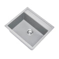 Load image into Gallery viewer, Upgrade your kitchen with the Carysil Granite Stone Single Bowl Kitchen Sink. Measuring 560*510mm, this sink features a modern Concrete Grey finish and a durable Waltz design. Perfect for any kitchen!-Kitchen Sink-Ezymall AU
