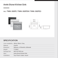 Load image into Gallery viewer, Upgrade your kitchen with the Carysil Granite Stone Single Bowl Kitchen Sink. This white sink (560*510mm) combines durability with a sleek design. Perfect for any modern kitchen, offering both style and functionality. Shop now at Ezymall Australia!-Kitchen Sink-Ezymall AU
