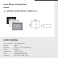 Load image into Gallery viewer, Add a touch of sophistication with the Carysil granite stone single bowl kitchen sink in concrete grey, measuring 610*457mm. Durable and stylish. Find it at Ezymall today.-Kitchen Sink-Ezymall AU
