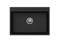 Load image into Gallery viewer, The Carysil granite stone kitchen sink in black offers a stylish and durable solution. Measuring 680x500x220mm, this single bowl sink is perfect for modern kitchens. Easy to clean.-Kitchen Sink-Ezymall AU
