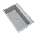 Load image into Gallery viewer, The Carysil granite stone single bowl kitchen sink in concrete grey, sized 780x510x220mm, offers a blend of style and resilience. Perfect for any modern kitchen. Available at Ezymall.-Kitchen Sink-Ezymall AU
