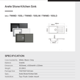 Load image into Gallery viewer, Upgrade your kitchen with the Carysil White Granite Stone Sink. This single bowl sink with draining board (1000x500mm) offers durability and style. Shop now at Ezymall for quality kitchen solutions!-Kitchen Sink-Ezymall AU
