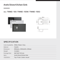 Load image into Gallery viewer, The Carysil Black Granite Stone Sink combines style and functionality. This single bowl sink with draining board (860x500mm) is a durable addition to your kitchen. Order online today!-Kitchen Sink-Ezymall AU
