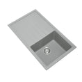 Load image into Gallery viewer, Upgrade your kitchen with the Carysil Granite Stone Single Bowl Sink in Concrete Grey (860x500mm). Durable, stylish, and easy to clean. Shop now at Ezymall!-Kitchen Sink-Ezymall AU
