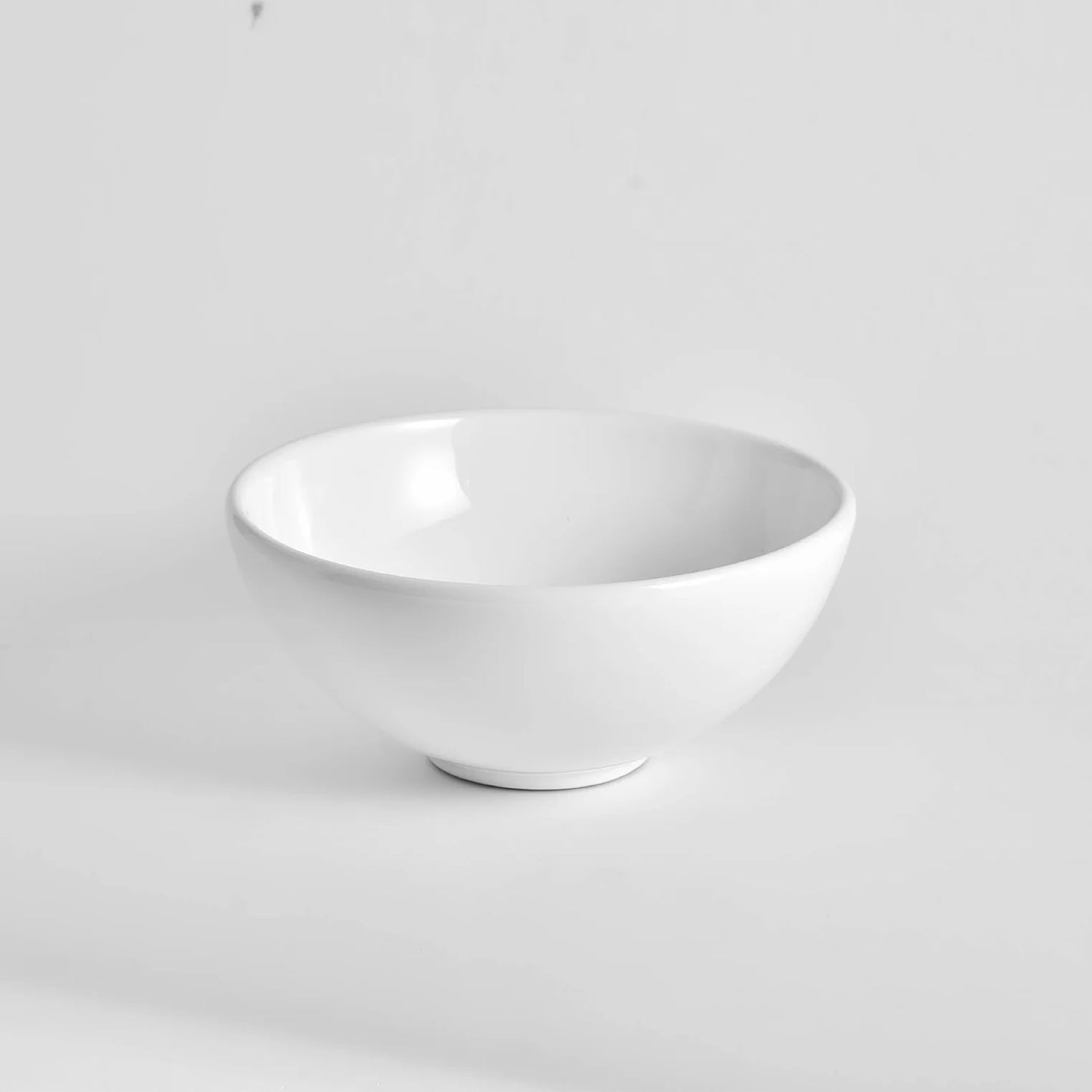 CLAYA Bowl-33 round countertop basin made from gloss white fine ceramic. Compact 330mm above counter basin with no overflow, ideal for modern bathrooms.-Basin Sink-Ezymall AU
