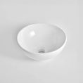Load image into Gallery viewer, CLAYA Bowl-33 round countertop basin made from gloss white fine ceramic. Compact 330mm above counter basin with no overflow, ideal for modern bathrooms.-Basin Sink-Ezymall AU
