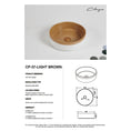 Load image into Gallery viewer, CLAYA Colour Plus-37 above counter basin with matte light brown interior and natural white exterior. Premium ceramic 370mm basin for modern bathroom vanities.-Basin Sink-Ezymall AU
