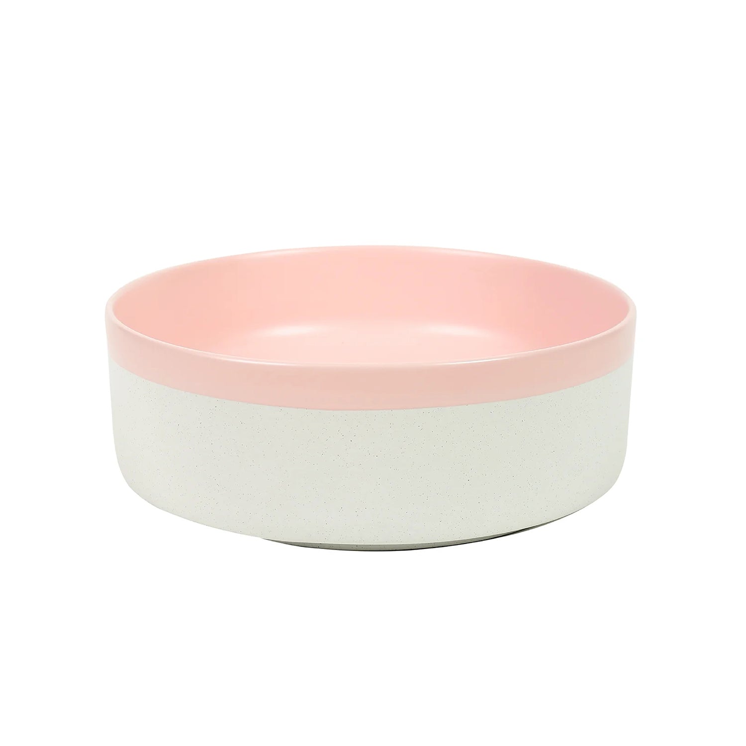 CLAYA Colour Plus-37 above counter basin with matte pink interior and natural white exterior. Premium ceramic 370mm basin for modern bathroom vanities.-Basin Sink-Ezymall AU