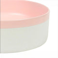 Load image into Gallery viewer, CLAYA Colour Plus-37 above counter basin with matte pink interior and natural white exterior. Premium ceramic 370mm basin for modern bathroom vanities.-Basin Sink-Ezymall AU
