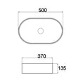 Load image into Gallery viewer, CLAYA Fusion-50 above counter basin with matte white Carrara marble finish. Durable fine ceramic basin with 32mm non-overflow waste for modern bathrooms.-Basin Sink-Ezymall AU
