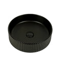 Load image into Gallery viewer, CLAYA Lucid-40 above counter basin in matte black ceramic. 400mm round basin for modern bathrooms.-Basin Sink-Ezymall AU
