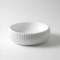 Load image into Gallery viewer, CLAYA Lucid-42 above counter basin in gloss white ceramic. 420mm round bowl basin for modern bathroom vanities.-Basin Sink-Ezymall AU
