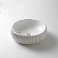 Load image into Gallery viewer, CLAYA Lucid-42 above counter basin in matte white ceramic. 420mm round bowl basin for modern bathroom vanities.-Basin Sink-Ezymall AU
