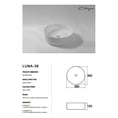 Load image into Gallery viewer, CLAYA Luna-36 above counter basin in gloss white ceramic. 360mm round basin for modern and compact bathroom spaces.-Basin Sink-Ezymall AU
