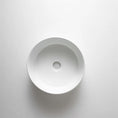Load image into Gallery viewer, CLAYA Mini-30 above counter basin in gloss white ceramic. 300mm compact round basin ideal for small bathrooms and powder rooms.-Basin Sink-Ezymall AU
