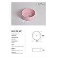 Load image into Gallery viewer, CLAYA Mini-30 above counter basin in matte pink ceramic. 300mm compact round basin ideal for small bathrooms and powder rooms.-Basin Sink-Ezymall AU
