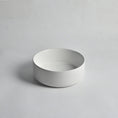 Load image into Gallery viewer, CLAYA Mini-30 above counter basin in matte white ceramic. 300mm compact round basin ideal for small bathrooms and powder rooms.-Basin Sink-Ezymall AU

