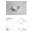 Load image into Gallery viewer, CLAYA Mini-30 above counter basin in matte white ceramic. 300mm compact round basin ideal for small bathrooms and powder rooms.-Basin Sink-Ezymall AU
