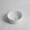 Load image into Gallery viewer, CLAYA Mini-30 above counter basin in matte white ceramic. 300mm compact round basin ideal for small bathrooms and powder rooms.-Basin Sink-Ezymall AU
