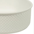 Load image into Gallery viewer, CLAYA P-Tessina 38 above counter basin with textured matte white finish. 385mm round ceramic basin for modern bathroom spaces.-Basin Sink-Ezymall AU
