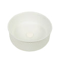 Load image into Gallery viewer, CLAYA P-Tessina 38 above counter basin with textured matte white finish. 385mm round ceramic basin for modern bathroom spaces.-Basin Sink-Ezymall AU
