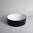 Load image into Gallery viewer, CLAYA Polar-36 diamond textured basin with matte black finish. 360mm round ceramic basin for modern bathroom spaces.-Basin Sink-Ezymall AU
