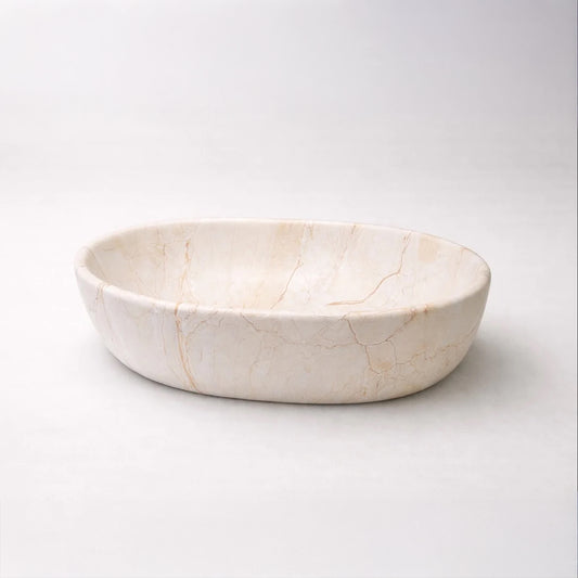 CLAYA serra 48 ceramic above counter basin matte stone marble – view 2