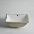 Load image into Gallery viewer, CLAYA UM-465 under counter basin in gloss white ceramic. 465mm undermount basin with overflow for modern bathroom vanities.-Basin Sink-Ezymall AU
