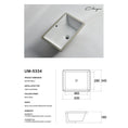 Load image into Gallery viewer, CLAYA UM-5334 under counter basin in gloss white ceramic. 530mm undermount basin with overflow for modern bathroom vanities.-Basin Sink-Ezymall AU
