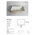 Load image into Gallery viewer, CLAYA UM-5337 under counter basin in gloss white ceramic. 530mm undermount basin with overflow for modern bathroom vanities.-Basin Sink-Ezymall AU
