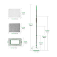 Load image into Gallery viewer, Clean walls, baseboards, and ceilings easily with the DALIPER 2-in-1 skirting board mop. 139cm long handle, swivel head & reusable pads for deep cleaning.-Cleaning Products-Ezymall AU
