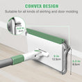Load image into Gallery viewer, Clean walls, baseboards, and ceilings easily with the DALIPER 2-in-1 skirting board mop. 139cm long handle, swivel head & reusable pads for deep cleaning.-Cleaning Products-Ezymall AU
