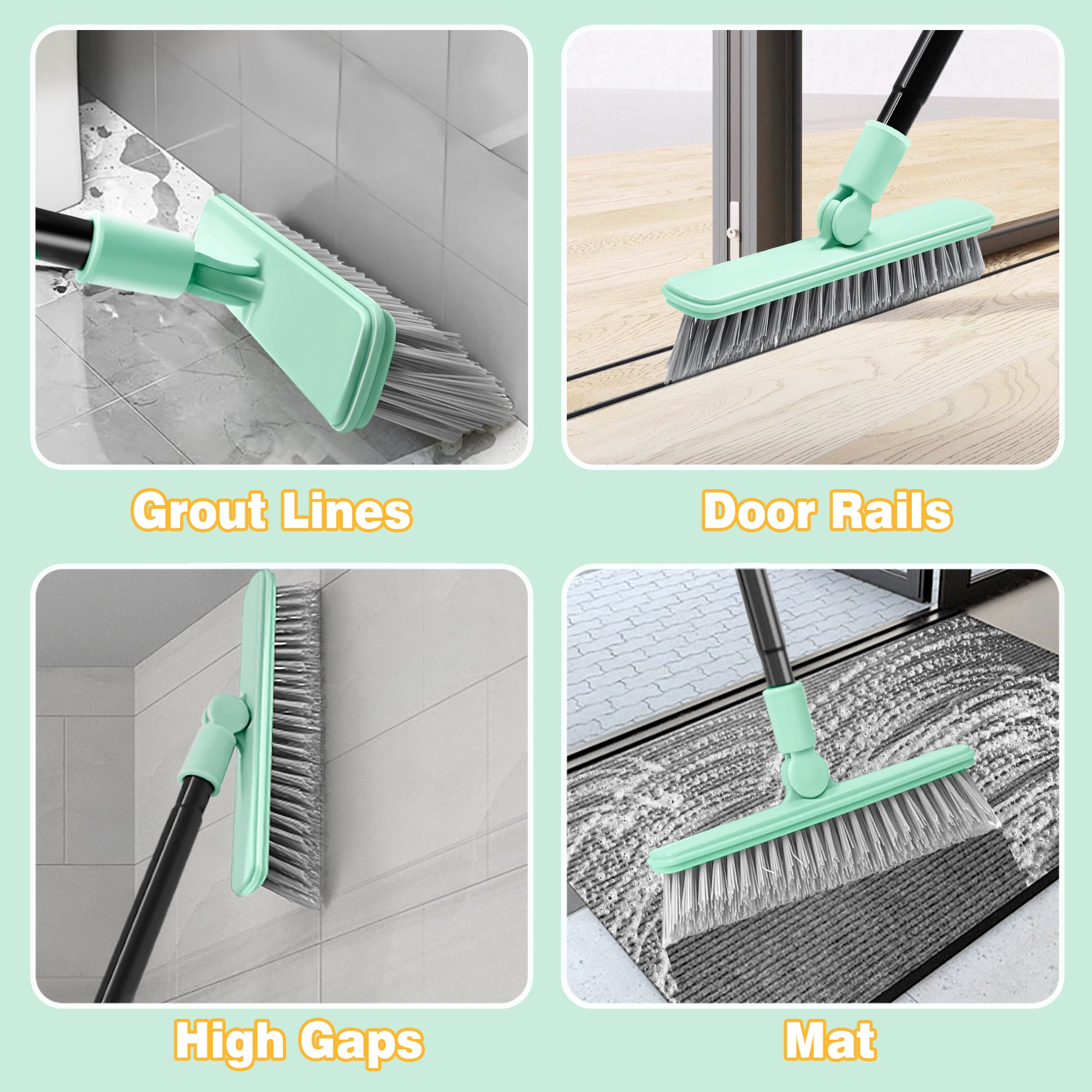Clean grout and tiles with the DALIPER Swivel Grout Brush. Perfect for bathroom floors. Get yours today at Ezymall with fast shipping across Australia!-Cleaning Products-Ezymall AU