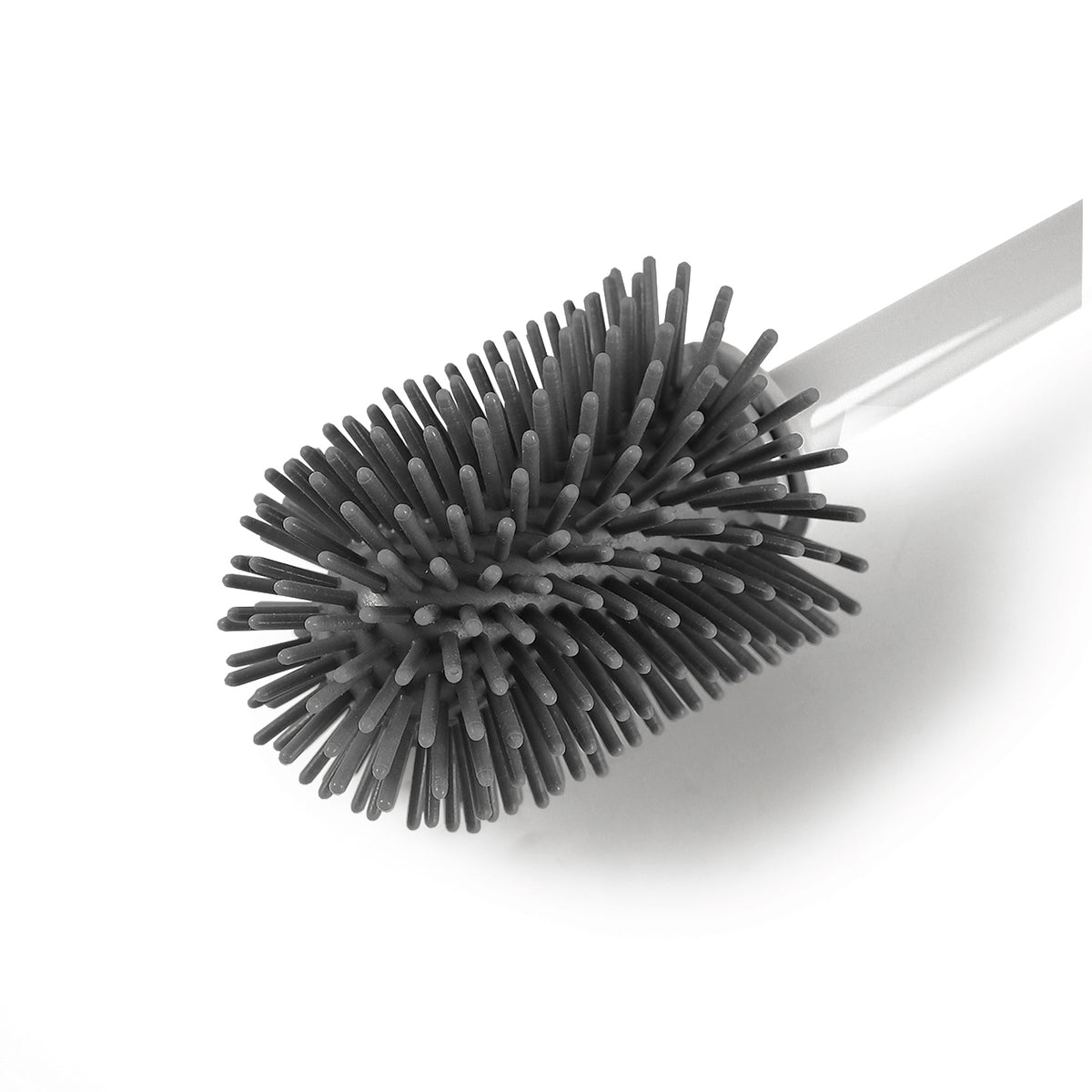 DOLANX Toilet Brush and Holder Set with Silicone Bristles and Built-in Soap Dispenser – alternate view 2
